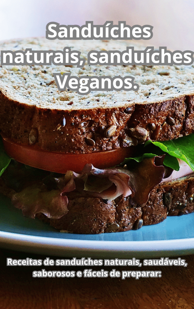 Sanduiches naturais sanduiches Veganos. 2