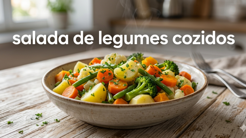 Salada de legumes cozidos.