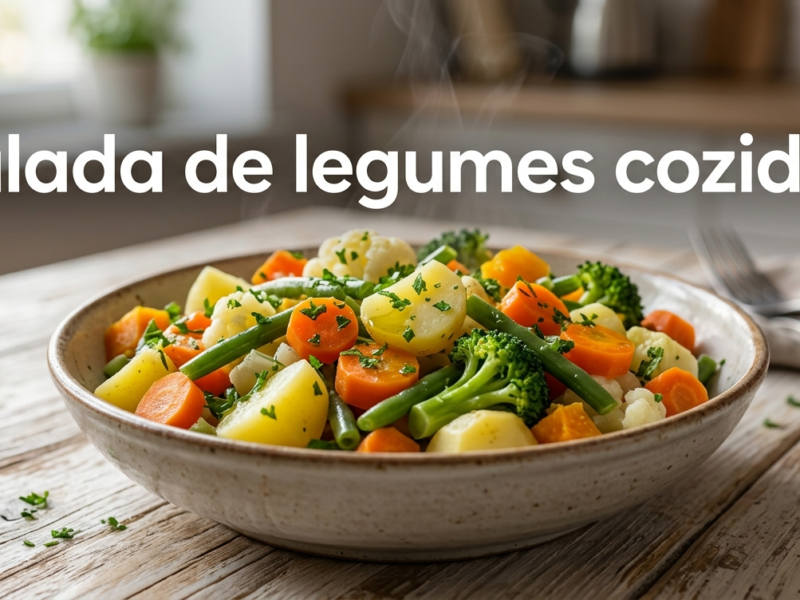 Salada de legumes cozidos.
