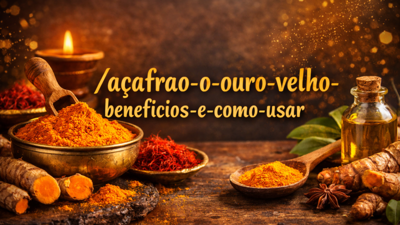 Açafrão-da-terra, o ouro-velho.