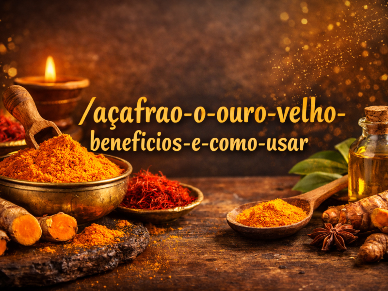 Açafrão-da-terra, o ouro-velho.