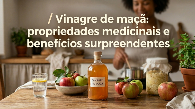 Vinagre de maçã: propriedades medicinais