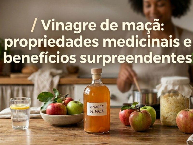 Vinagre de maçã: propriedades medicinais