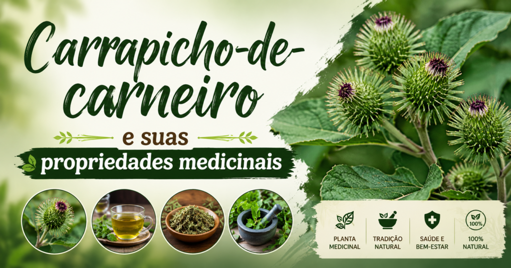 Carrapicho-de-carneiro e suas propriedades medicinais.
